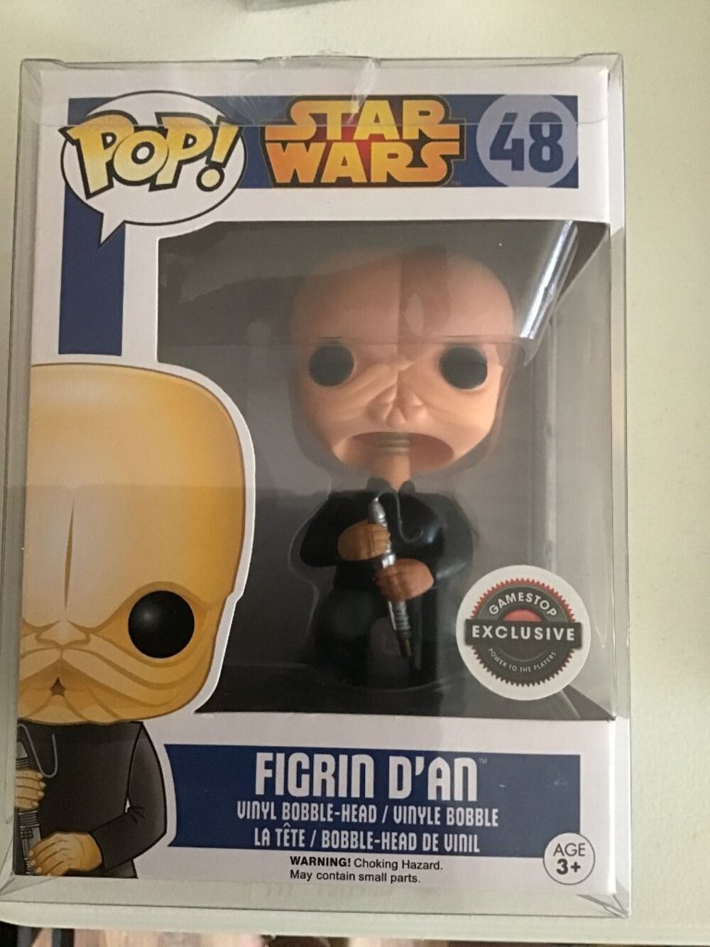 Funko Pop Star Wars Figrin Dan #48 GameStop Exclusive Cantina Band w/ Protector